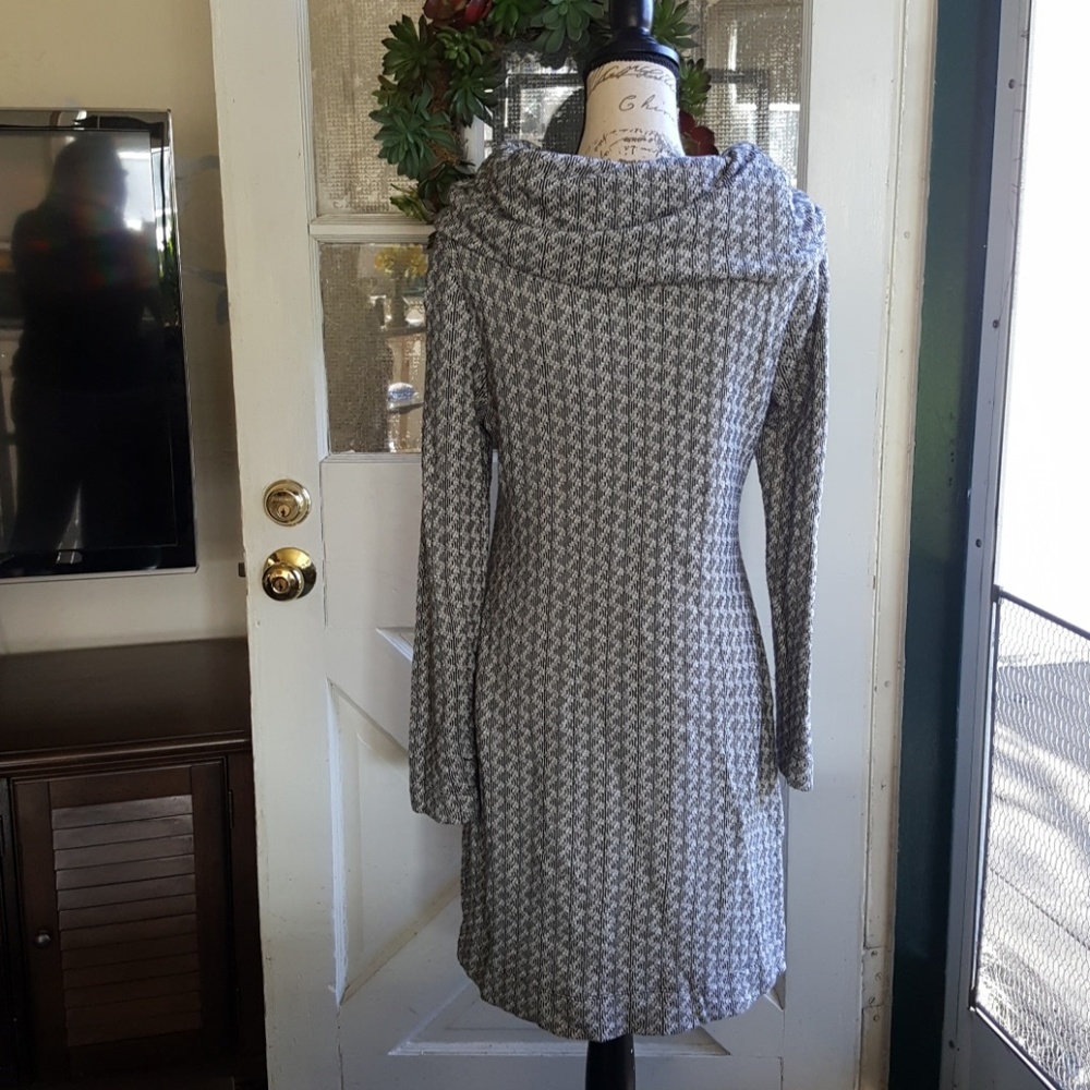 Cowl Neck Sweater Dress - Picture 3 of 4